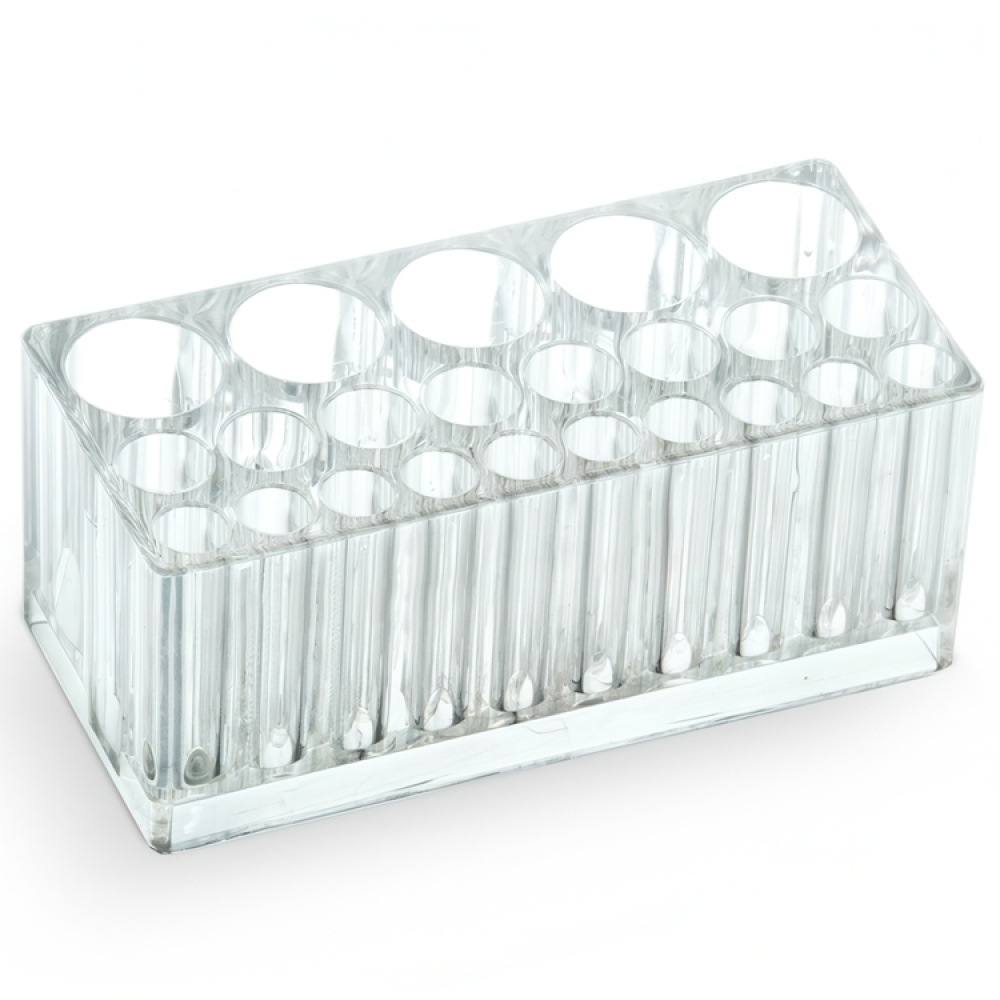 Sminkställ för penslar, 23 fack, MAKE UP ORGANIZER, 13 x 5,7 x H 5,5 cm, Klar i gruppen Förvaring / Badrumsförvaring / Sminkförvaring hos SmartaSaker.se (42662)