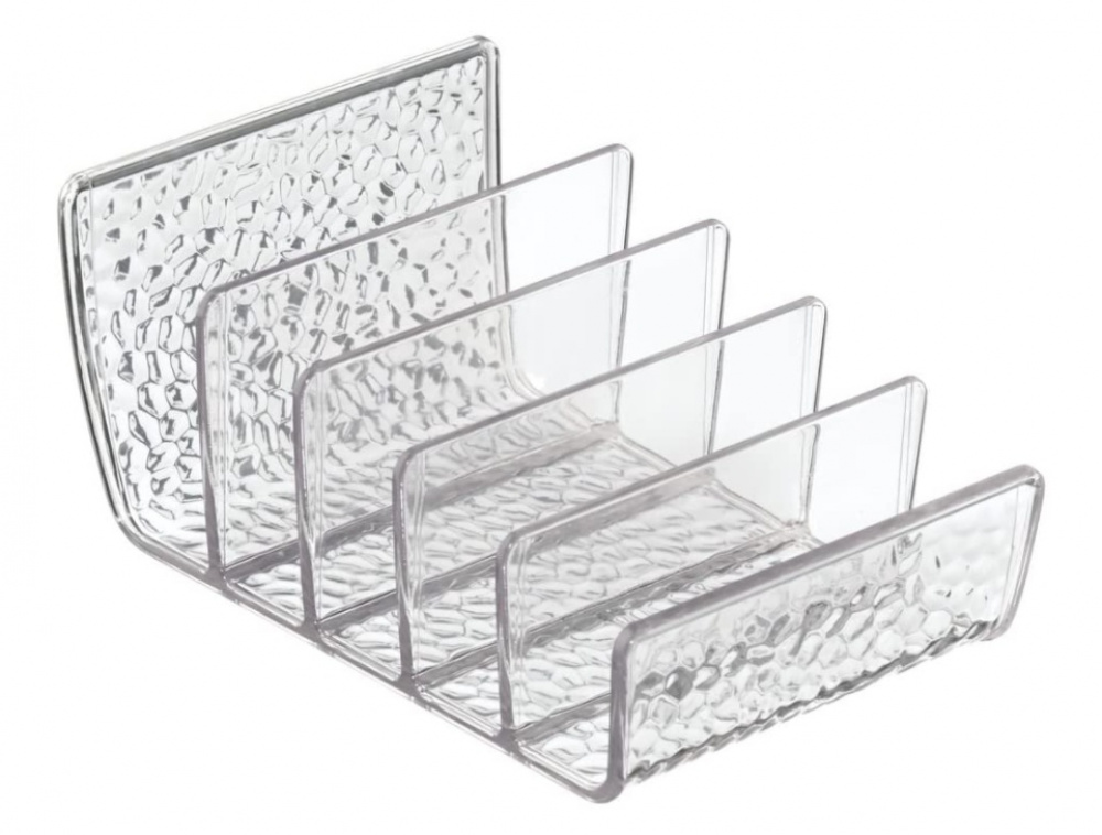 Sminkställ för puder och ögonskuggor, RAIN COSMETIC PALETTE, 10 x 15 x H 7,6 cm, Transparent i gruppen Förvaring / Badrumsförvaring / Sminkförvaring hos SmartaSaker.se (42664)
