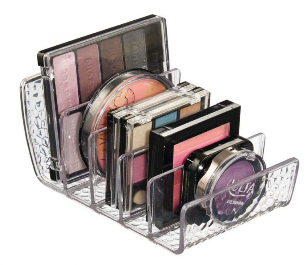 Sminkställ för puder och ögonskuggor, RAIN COSMETIC PALETTE, 10 x 15 x H 7,6 cm, Transparent i gruppen Förvaring / Badrumsförvaring / Sminkförvaring hos SmartaSaker.se (42664)