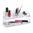 Sminkställ med 2 delar, LIVING MAKE UP ORGANIZER, 22,3 x 9,4 x H 11 cm, Klar  Sminkställ med 2 delar, LIVING MAKE UP ORGANIZER, 22,3 x 9,4 x H 11 cm, Klar