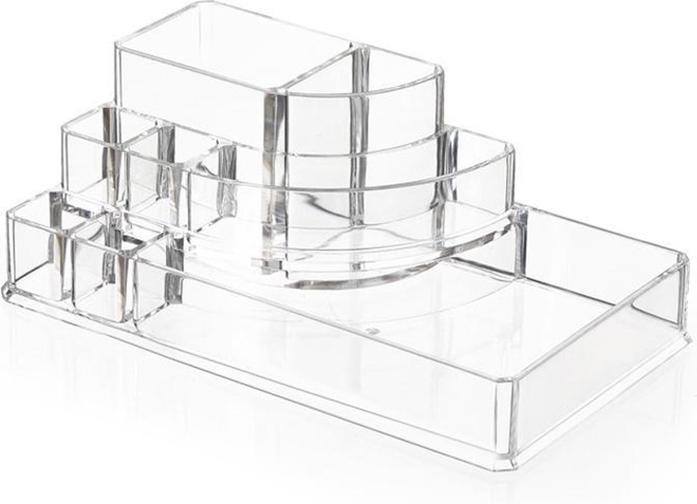 Sminkställ med 8 fack, SELENA ORGANISEUR MAQUILLAGE, 17,3 x 6,6 x H 9,4 cm, Klar i gruppen Förvaring / Badrumsförvaring / Sminkförvaring hos SmartaSaker.se (42670)
