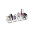 Sminkställ med 8 smala fack, LIVING MAKE UP ORGANIZER, 22 x 8,7 x H 4,5 cm, Klar akryl Sminkställ med 8 smala fack, LIVING MAKE UP ORGANIZER, 22 x 8,7 x H 4,5 cm, Klar akryl