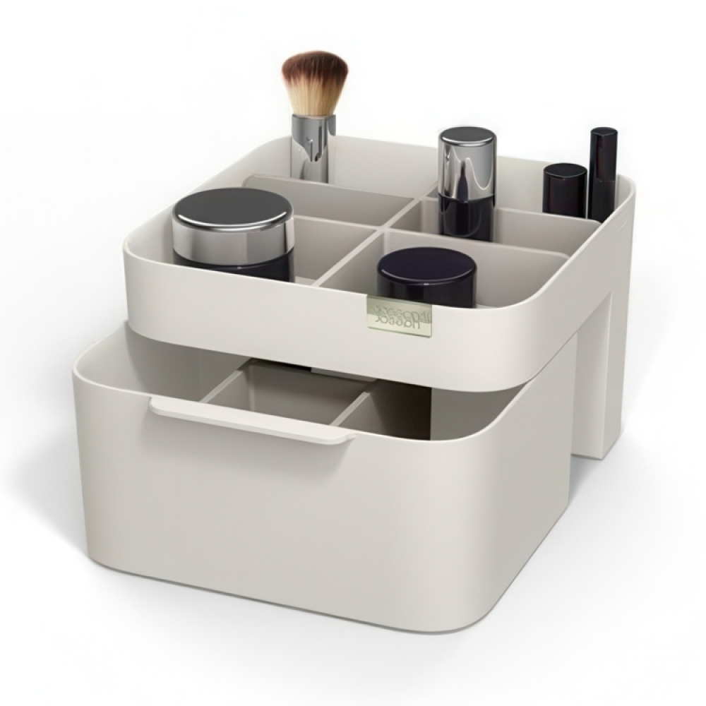 Sminkställ med låda, VIVA MEDIUM COSMETIC ORGANISER, Joseph Joseph, Benvit i gruppen Förvaring / Badrumsförvaring / Sminkförvaring hos SmartaSaker.se (42676)