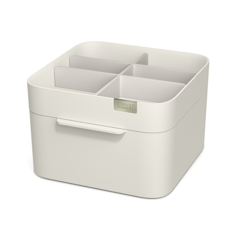 Sminkställ med låda, VIVA MEDIUM COSMETIC ORGANISER, Joseph Joseph, Benvit i gruppen Förvaring / Badrumsförvaring / Sminkförvaring hos SmartaSaker.se (42676)