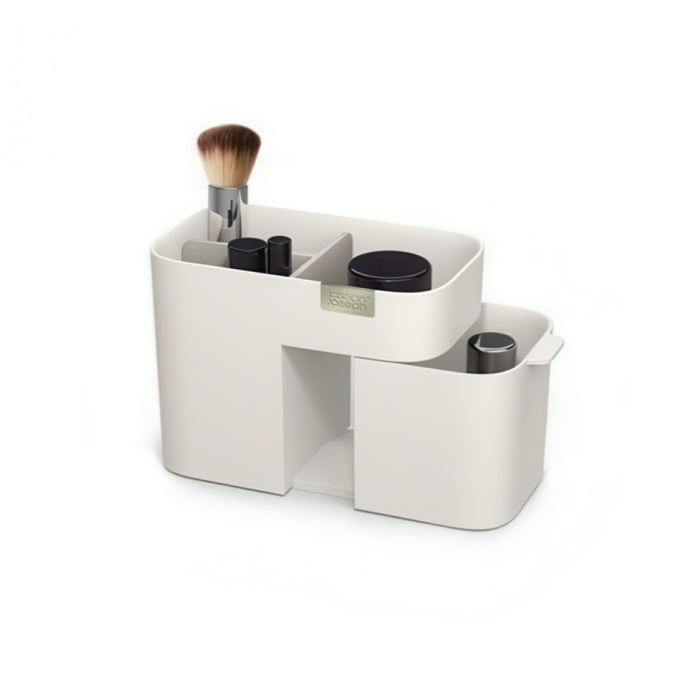 Sminkställ med låda, VIVA SMALL COSMETIC ORGANISER, Joseph Joseph, Benvit i gruppen Förvaring / Badrumsförvaring / Sminkförvaring hos SmartaSaker.se (42677)