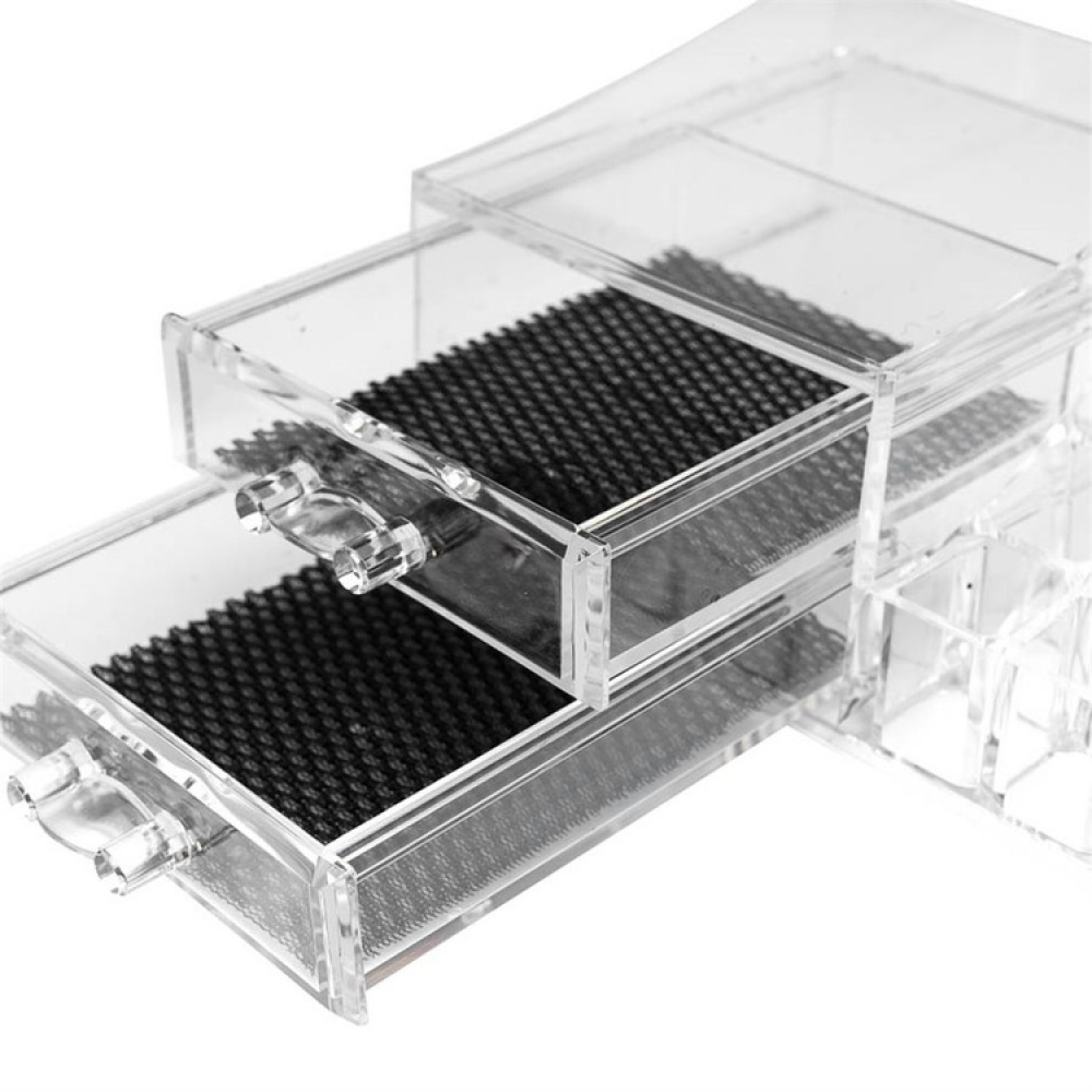Sminkställ med lådor, SELENA ORGANISEUR TIROIS, 30,6 x 9 x 15,3 cm, Klar i gruppen Förvaring / Badrumsförvaring hos SmartaSaker.se (42678)