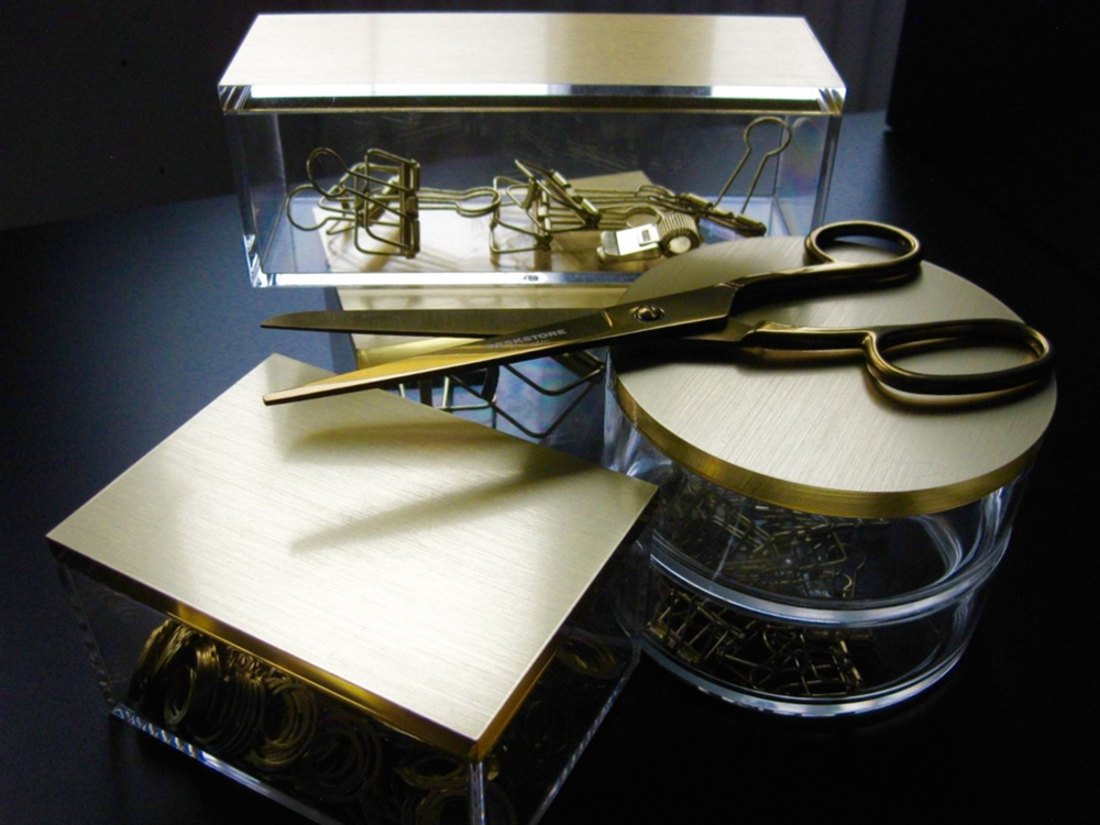 Smyckesask, Rektangulär, GOLD CHEST, 12 x 8,5 x H 7 cm , Klar / Gold i gruppen Förvaring / Sovrumsförvaring / Smyckesförvaring hos SmartaSaker.se (42689)