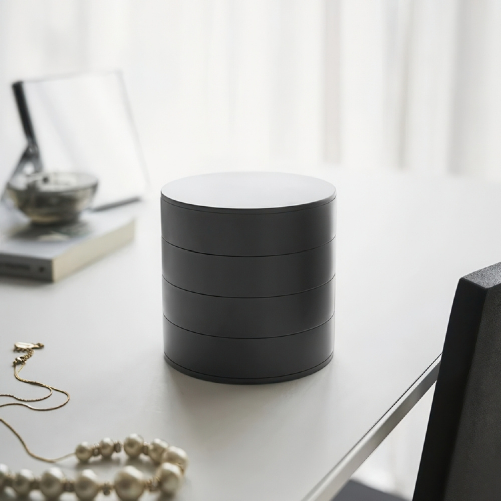 Smyckesask, TOWER ACCESSORIES TRAY, Yamazaki, Svart i gruppen Förvaring / Sovrumsförvaring / Smyckesförvaring hos SmartaSaker.se (42692)