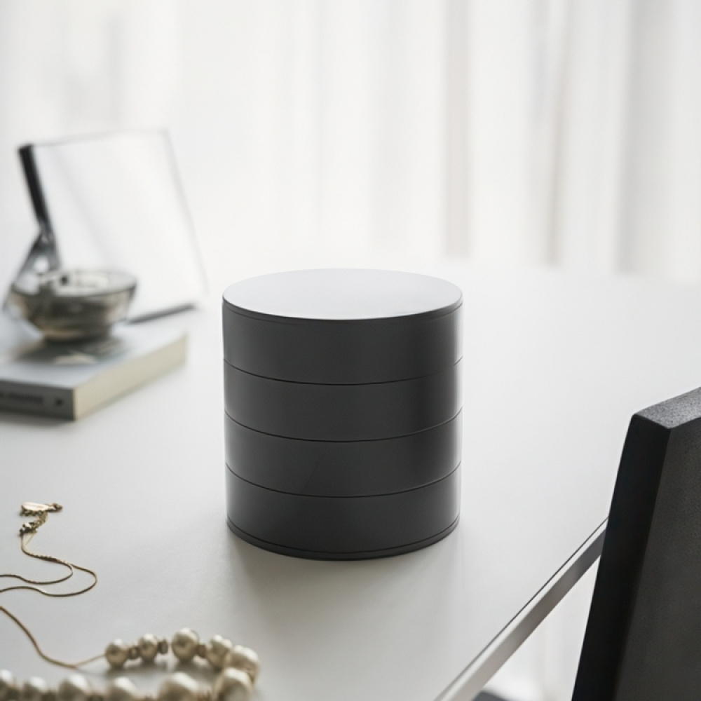 Smyckesask, TOWER ACCESSORIES TRAY, Yamazaki, Svart i gruppen Förvaring / Sovrumsförvaring / Smyckesförvaring hos SmartaSaker.se (42692)