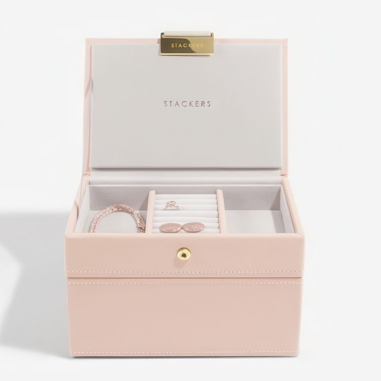 Smyckeskrin, 2 våningar, MINI STACKERS, 18 x 12,5 x H 11,5 cm i gruppen Förvaring / Badrumsförvaring / Sminkförvaring hos SmartaSaker.se (42704)