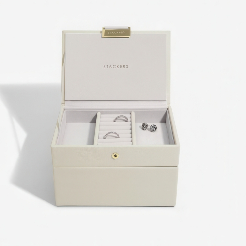 Smyckeskrin, 2 våningar, MINI STACKERS, 18 x 12,5 x H 11,5 cm i gruppen Förvaring / Badrumsförvaring / Sminkförvaring hos SmartaSaker.se (42704)