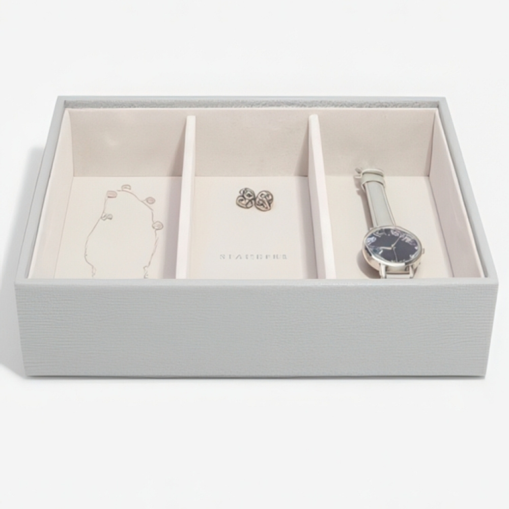 Smyckeskrin, 3 våningar, CLASSIC STACKERS, 25 x 18 x H 13,7 cm i gruppen Förvaring / Sovrumsförvaring / Smyckesförvaring hos SmartaSaker.se (42705)