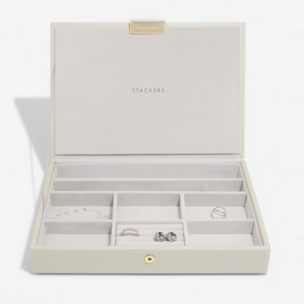 Smyckeskrin, 3 våningar, CLASSIC STACKERS, 25 x 18 x H 13,7 cm i gruppen Förvaring / Sovrumsförvaring / Smyckesförvaring hos SmartaSaker.se (42705)