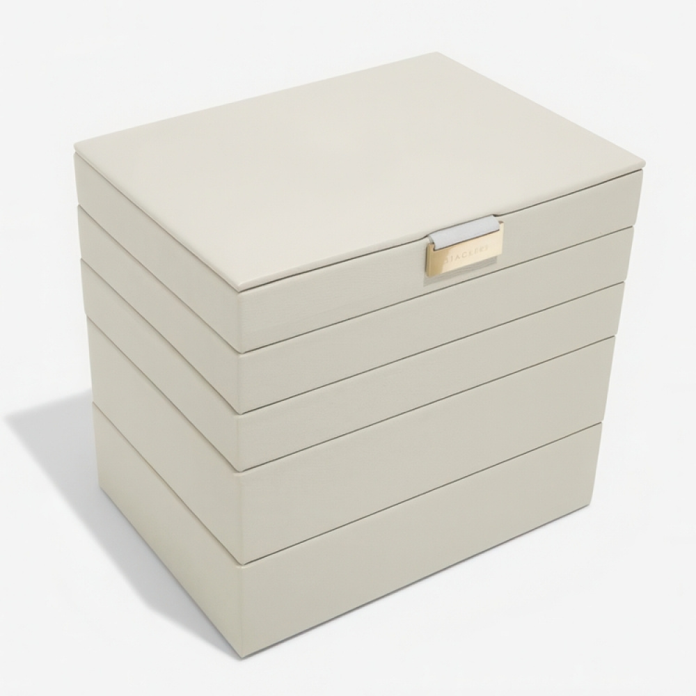 Smyckeskrin, 5 våningar, CLASSIC STACKERS, 18 x 25 x H 25,5 cm i gruppen Förvaring / Sovrumsförvaring / Smyckesförvaring hos SmartaSaker.se (42709)