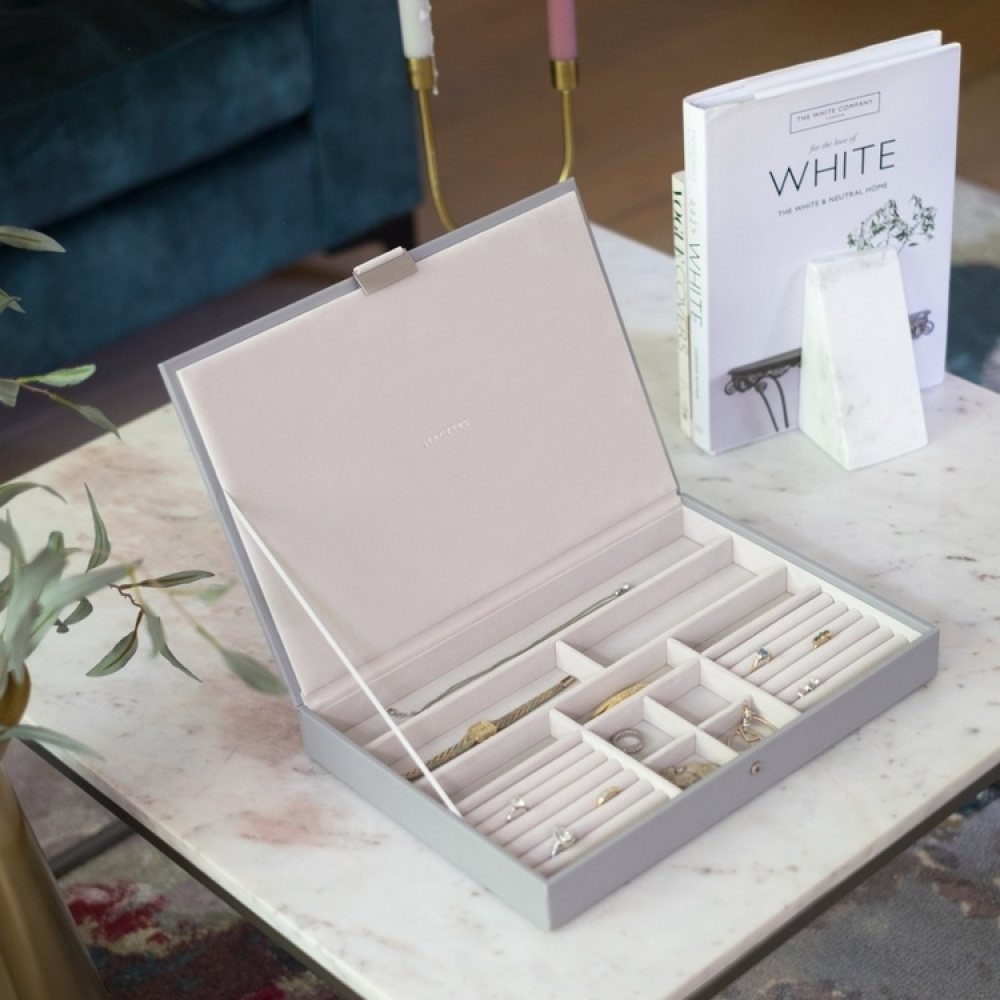 Smyckeskrin, Stort, SUPERSIZE STACKERS, 36 x 25 x H 4,7 cm i gruppen Förvaring / Sovrumsförvaring / Smyckesförvaring hos SmartaSaker.se (42712)