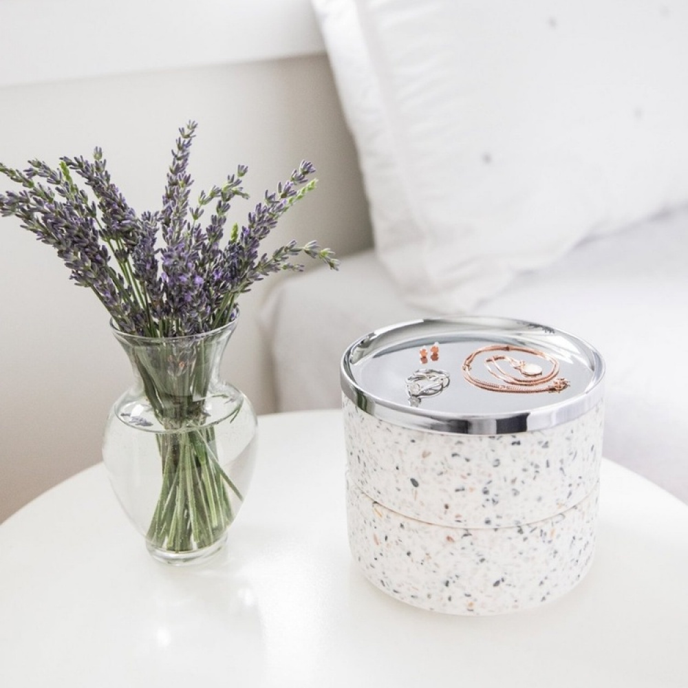 Smyckessask rund, TESORA, Ø 12,7cm, Umbra i gruppen Förvaring / Sovrumsförvaring / Smyckesförvaring hos SmartaSaker.se (42715)