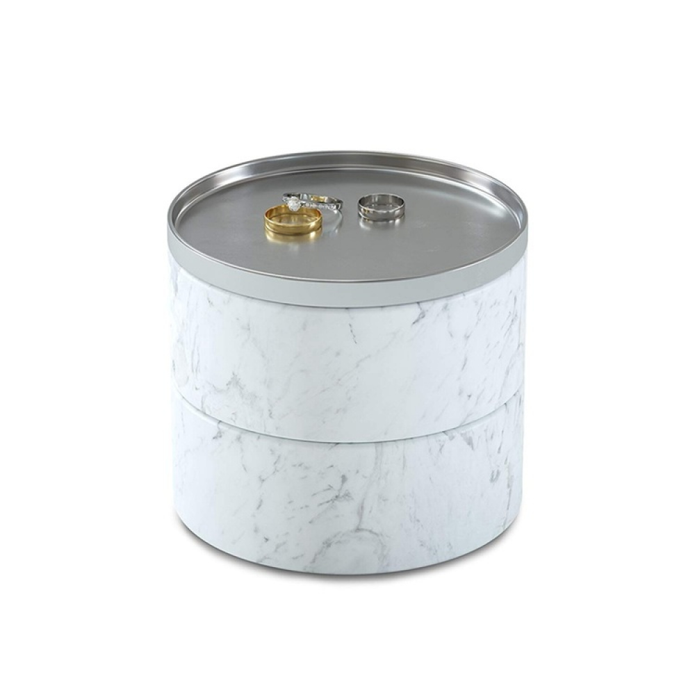 Smyckessask rund, TESORA, Ø 12,7cm, Umbra i gruppen Förvaring / Sovrumsförvaring / Smyckesförvaring hos SmartaSaker.se (42715)