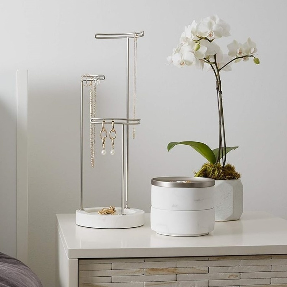 Smyckessask rund, TESORA, Ø 12,7cm, Umbra i gruppen Förvaring / Sovrumsförvaring / Smyckesförvaring hos SmartaSaker.se (42715)