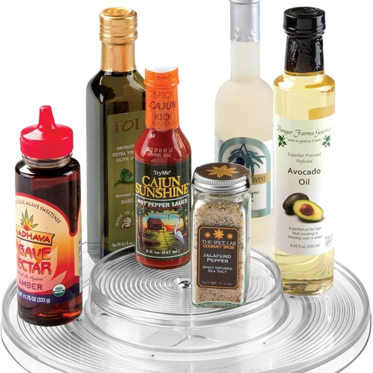 Snurrbricka med upphöjd mitt, ID TURNTABLE ORGANISER, Ø 28 cm, Transparent i gruppen Förvaring / Köksförvaring / Organisera köksskåp / Kryddhyllor hos SmartaSaker.se (42725)