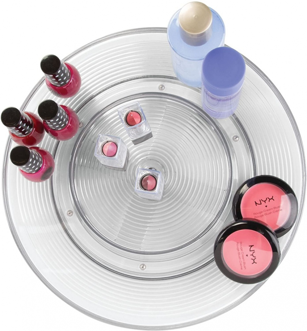 Snurrbricka med upphöjd mitt, ID TURNTABLE ORGANISER, Ã˜ 28 cm, Transparent i gruppen Förvaring / Köksförvaring / Organisera köksskåp / Kryddställ hos SmartaSaker.se (42725)