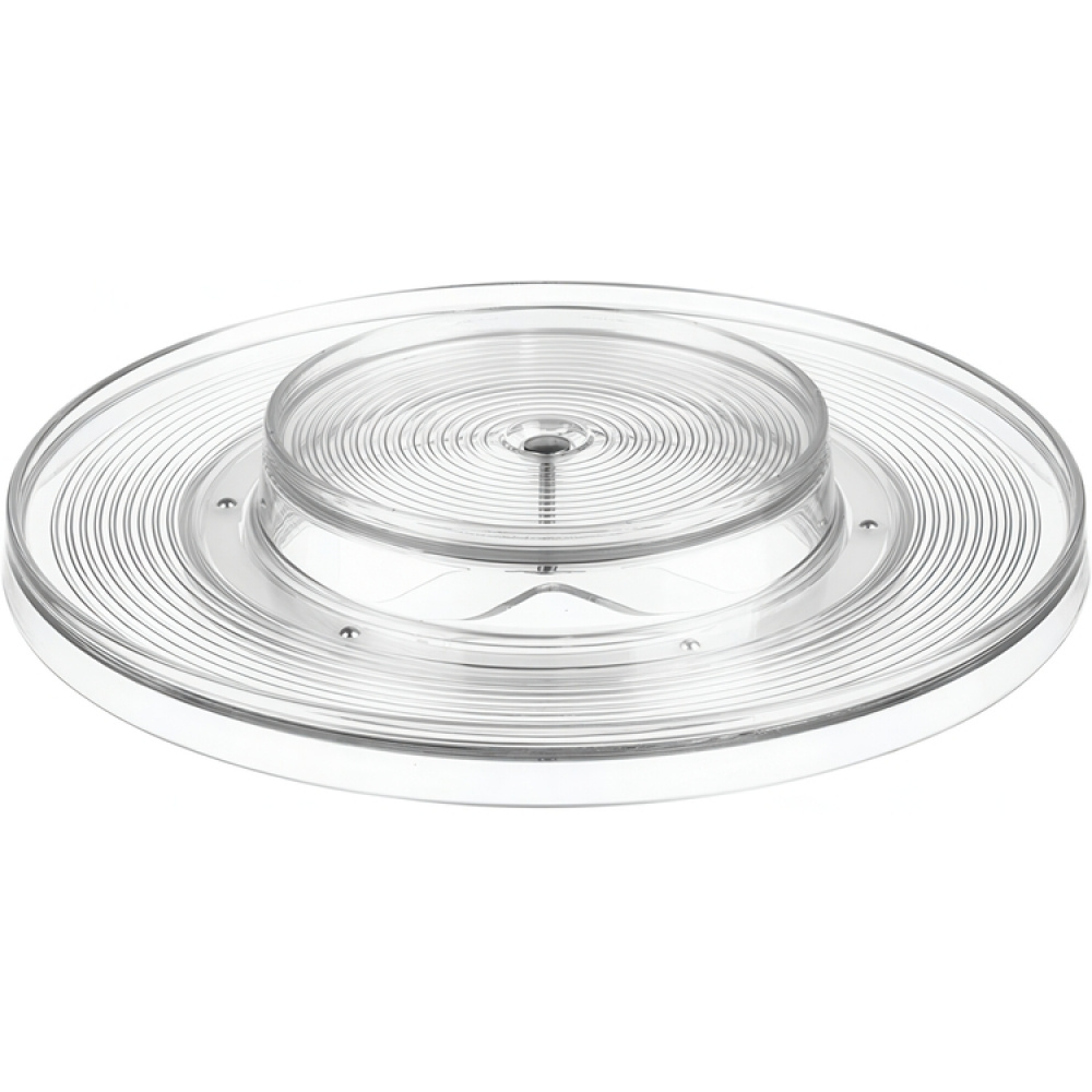 Snurrbricka med upphöjd mitt, ID TURNTABLE ORGANISER, Ø 28 cm, Transparent i gruppen Förvaring / Köksförvaring / Organisera köksskåp / Kryddhyllor hos SmartaSaker.se (42725)