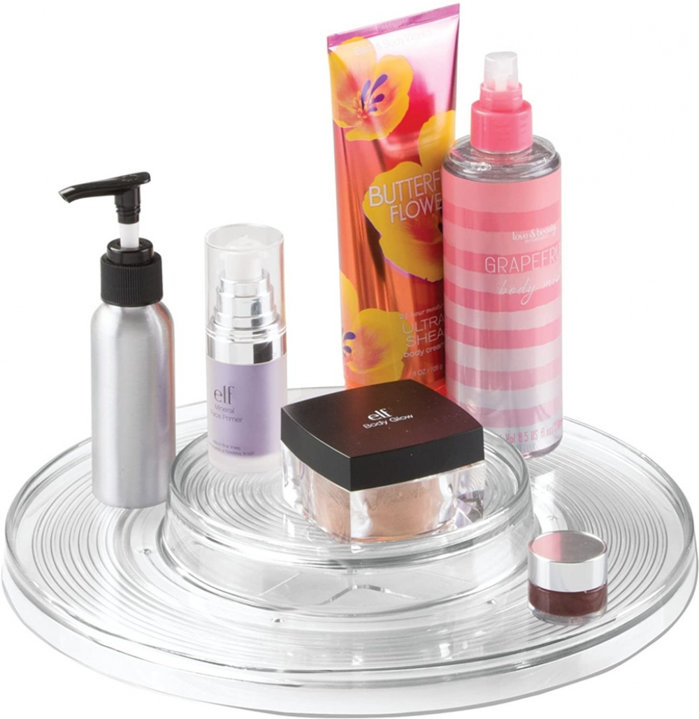 Snurrbricka med upphöjd mitt, ID TURNTABLE ORGANISER, Ã˜ 28 cm, Transparent i gruppen Förvaring / Köksförvaring / Organisera köksskåp / Kryddställ hos SmartaSaker.se (42725)