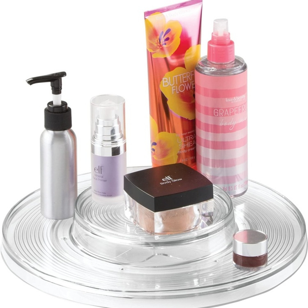 Snurrbricka med upphöjd mitt, ID TURNTABLE ORGANISER, Ø 28 cm, Transparent i gruppen Förvaring / Köksförvaring / Organisera köksskåp / Kryddhyllor hos SmartaSaker.se (42725)