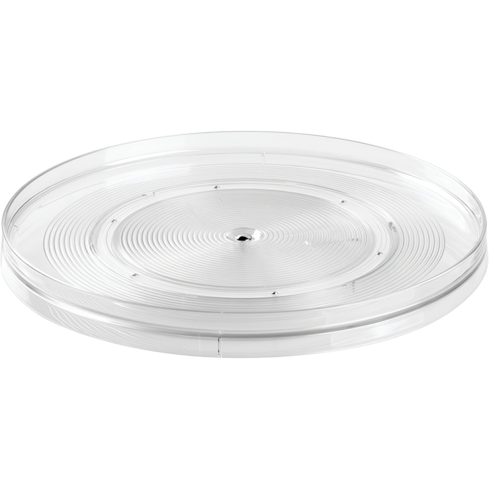 Snurrbricka av återvunnen plast, Stor, LARGE RPET TURNTABLE, Låg kant, Ø 35,6 cm, Transparent i gruppen Förvaring / Köksförvaring / Förvaringsburkar hos SmartaSaker.se (42728)