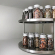 Snurrbricka i metall, 2 plan, CUPBOARD CAROUSEL, Ø 26,5 x H 16 cm Snurrbricka i metall, 2 plan, CUPBOARD CAROUSEL, Ø 26,5 x H 16 cm