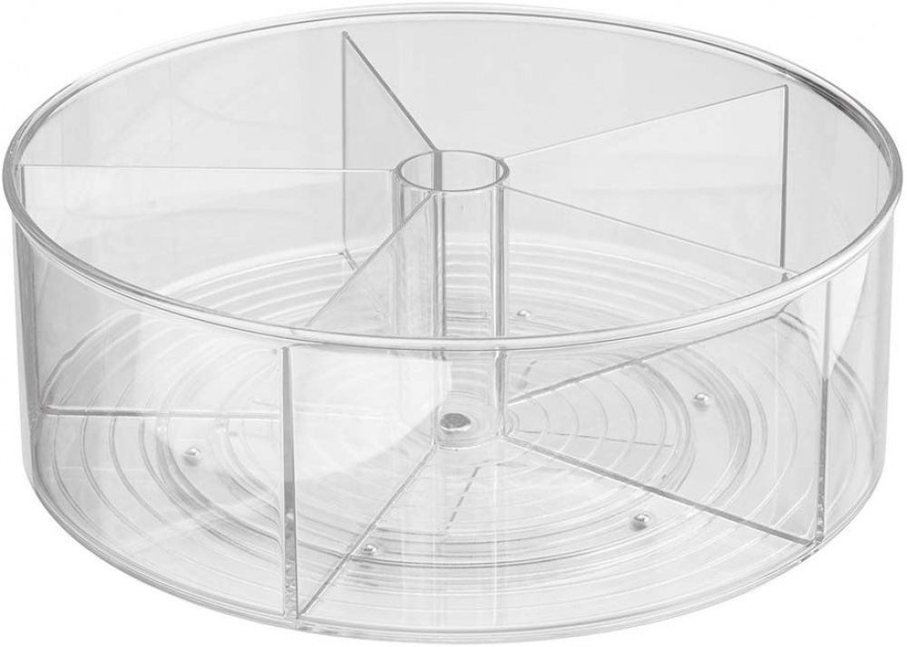 Snurrbricka med 5 fack, RPET TURNTABLE, Ã˜ 29,2 x H11,4 cm, Transparent i gruppen Förvaring / Köksförvaring / Organisera köksskåp / Kryddställ hos SmartaSaker.se (42736)