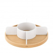 Snurrbricka trä, Med avdelare, UMBRA BELLWOOD LAZY SUSAN, Ø 30, Natur / Vit Snurrbricka trä, Med avdelare, UMBRA BELLWOOD LAZY SUSAN, Ø 30, Natur / Vit