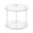 Snurrbricka, 2 våningar, THE HOME EDIT 2-TIER TURNTABLE, Ø 24 x H 22,2 cm, Transparent Snurrbricka, 2 våningar, THE HOME EDIT 2-TIER TURNTABLE, Ø 24 x H 22,2 cm, Transparent