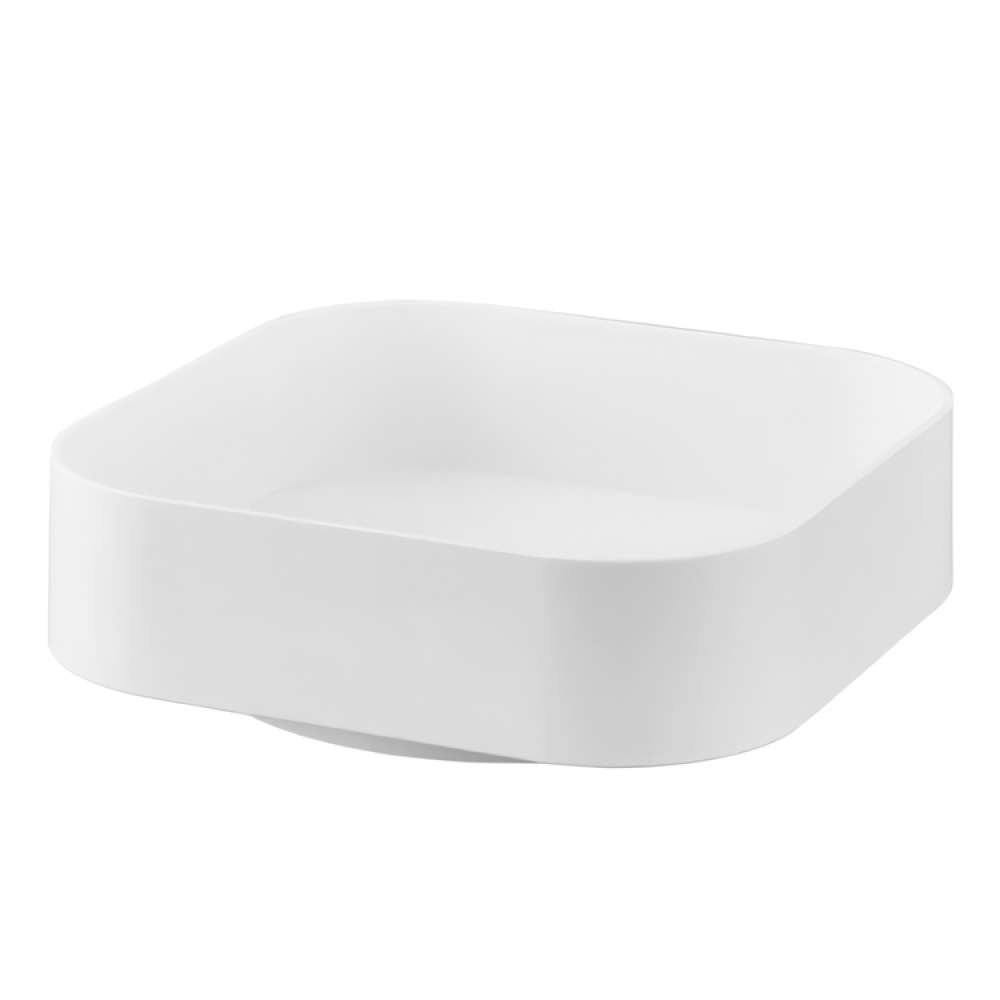Snurrbricka, Fyrkantig, Hög kant, TOWER ROTATING TRAY, Yamazaki, 20 x 20 x H 6,3 cm i gruppen Förvaring / Köksförvaring / Organisera köksskåp / Kryddhyllor hos SmartaSaker.se (42747)