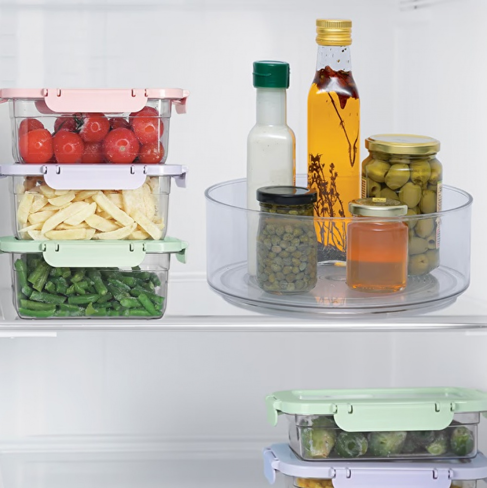 Snurrbricka, Hög kant, PLATEU ROTATIF, Ø 23 cm, Transparent i gruppen Förvaring / Köksförvaring / Organisera köksskåp / Kryddställ hos SmartaSaker.se (42748)