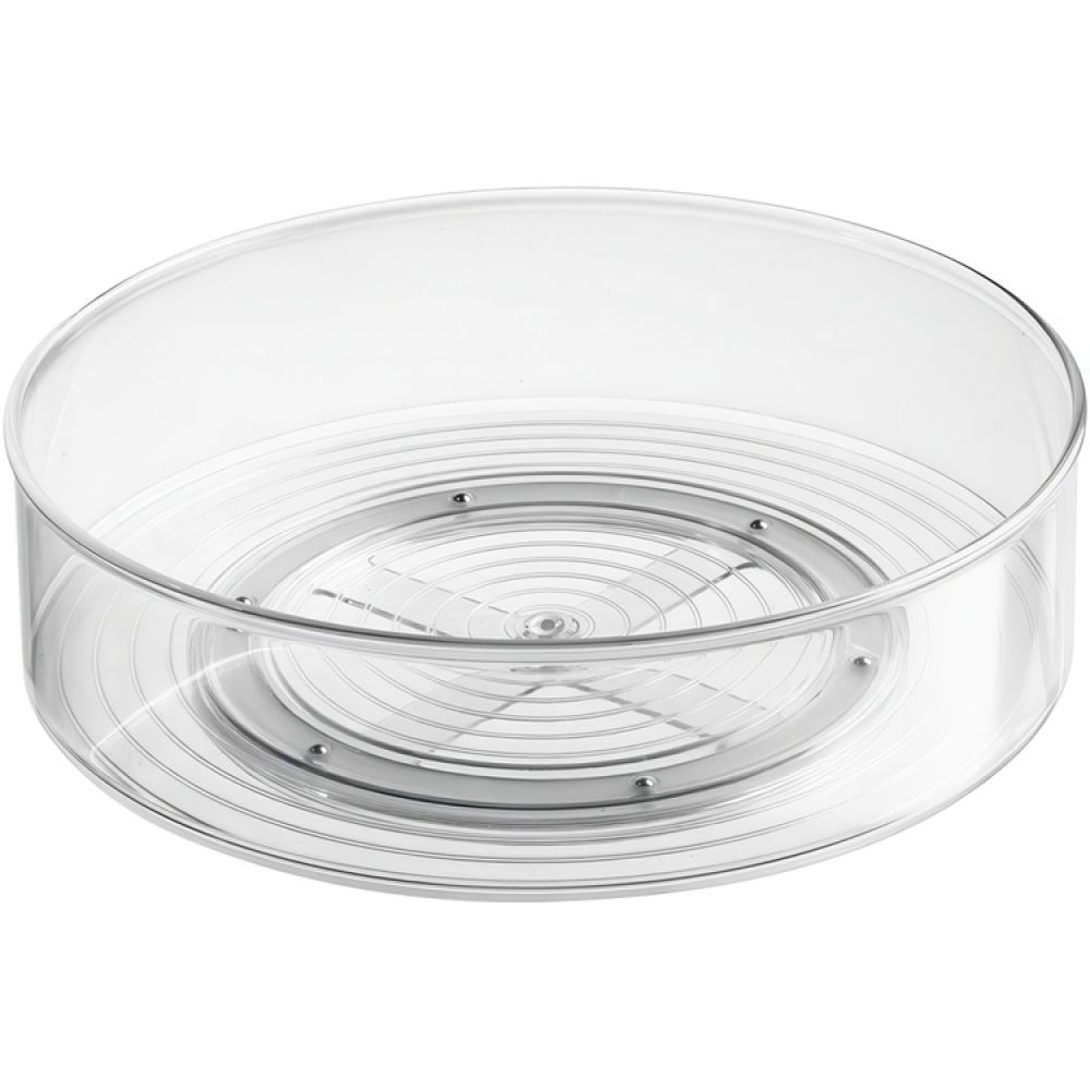 Snurrbricka, Hög kant, ID LAZY SUSAN BIN, Ø 29,2 cm, Transparent i gruppen Förvaring / Köksförvaring / Organisera köksskåp / Kryddhyllor hos SmartaSaker.se (42749)