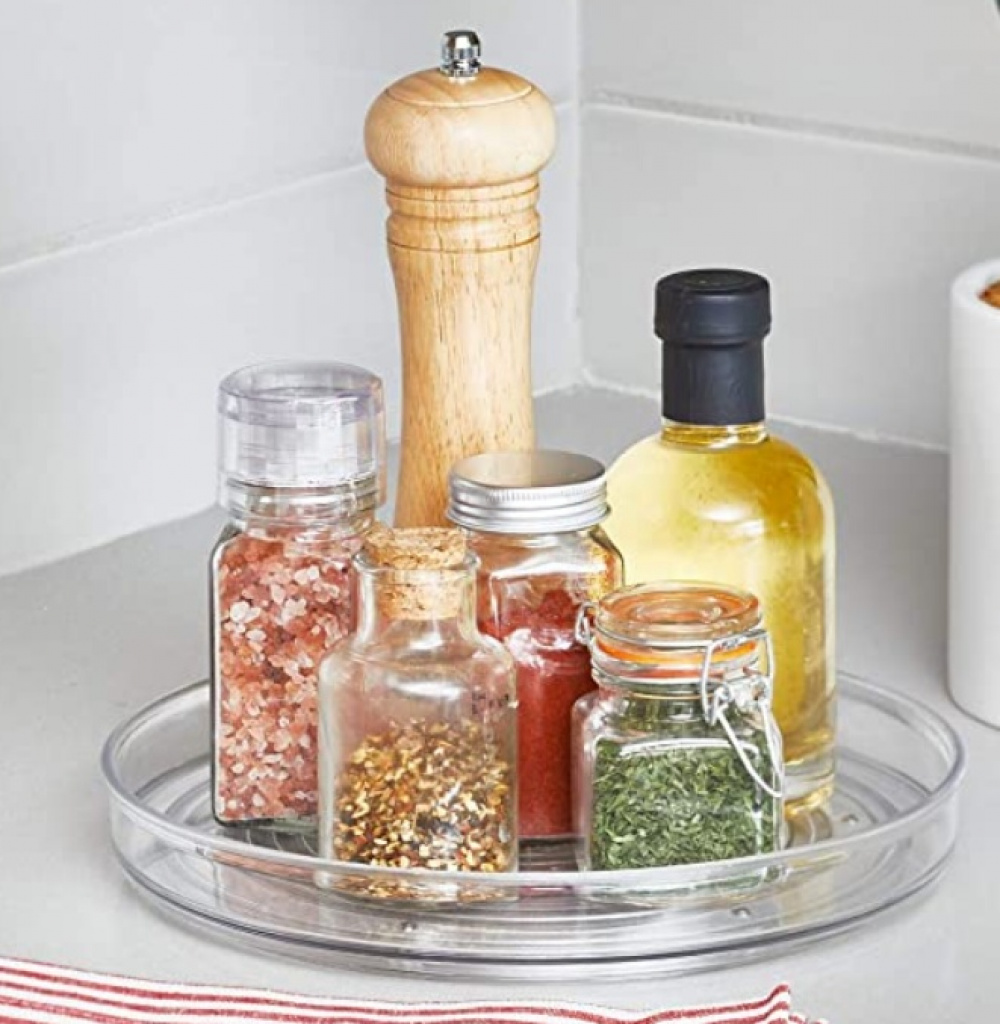 Snurrbricka, Liten, RPET TURNTABLE SMALL, Låg kant, Ã˜ 23 cm, Transparent i gruppen Förvaring / Köksförvaring / Organisera köksskåp / Kryddställ hos SmartaSaker.se (42750)