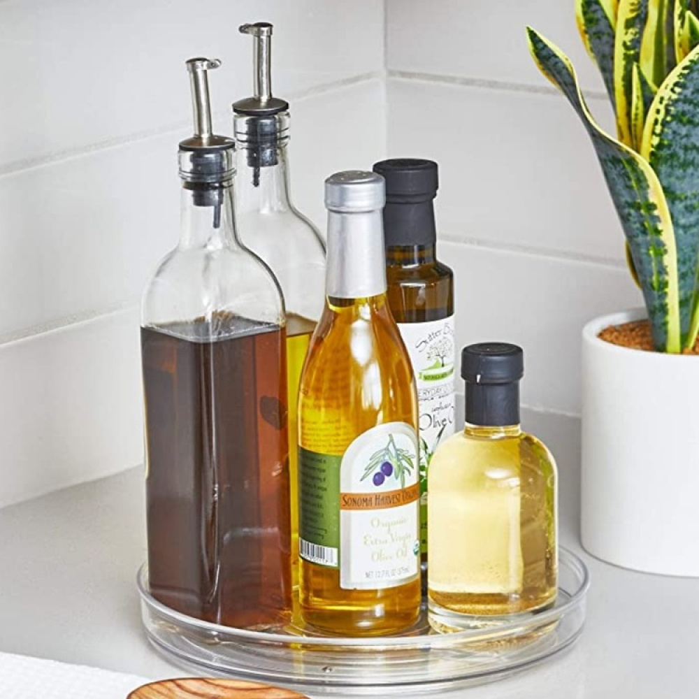 Snurrbricka, Liten, RPET TURNTABLE SMALL, Låg kant, Ø 23 cm, Transparent i gruppen Förvaring / Köksförvaring / Organisera köksskåp / Kryddhyllor hos SmartaSaker.se (42750)
