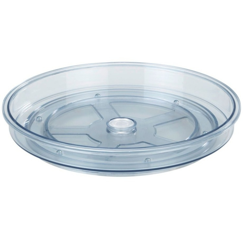 Snurrbricka, Liten, VICTORIA TURNTABLE SMALL, Låg kant, Ø 24 cm, Transparent i gruppen Förvaring / Köksförvaring / Organisera köksskåp / Kryddhyllor hos SmartaSaker.se (42751)
