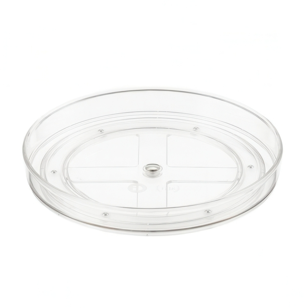 Snurrbricka, Liten, THE HOME EDIT SINGLE TIER TURNTABLE, Låg kant, Ø 23 cm, Transparent i gruppen Förvaring / Köksförvaring / Organisera köksskåp / Kryddhyllor hos SmartaSaker.se (42752)