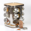 Snurrställ för Kryddor, 12 burkar, BAMBOO ROTATING SPICE RACK, 17 x 17 x H 23 cm , Silver / Natur Snurrställ för Kryddor, 12 burkar, BAMBOO ROTATING SPICE RACK, 17 x 17 x H 23 cm , Silver / Natur