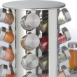 Snurrställ för Kryddor, 16 burkar, ROTATING SPICE RACK, Ø 21 x H 28,5 cm , Silver / Klar Snurrställ för Kryddor, 16 burkar, ROTATING SPICE RACK, Ø 21 x H 28,5 cm , Silver / Klar