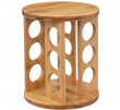 Snurrställ för Kryddor, 12 burkar, ALL BAMBOO ROUND ROTATING SPICE RACK, Ø 18 x H 23 cm, Natur