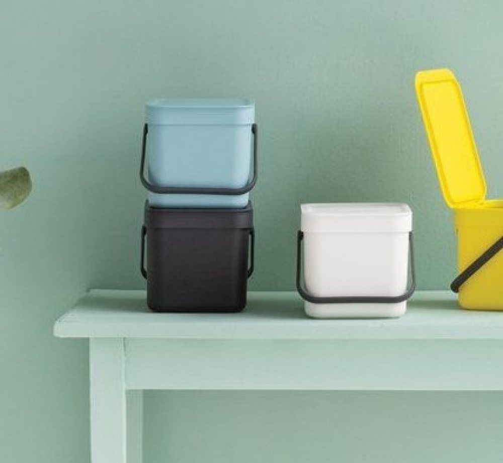 Sophink, Liten, BRABANTIA SORT & GO WASTE BIN, 6 L, Grön i gruppen Förvaring / Städförvaring och sopsortering / Sopsortering hos SmartaSaker.se (42762)