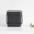Sophink, Liten, BRABANTIA SORT & GO WASTE BIN, 6 L, Mörkgrå Sophink, Liten, BRABANTIA SORT & GO WASTE BIN, 6 L, Mörkgrå