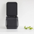Sophink, Liten, BRABANTIA SORT & GO WASTE BIN, 6 L, Mörkgrå Sophink, Liten, BRABANTIA SORT & GO WASTE BIN, 6 L, Mörkgrå