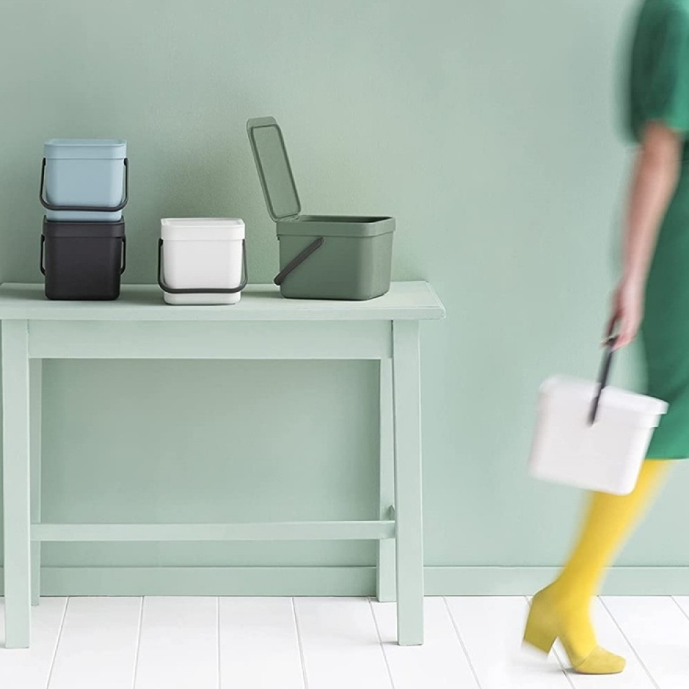 Sophink, Liten, BRABANTIA SORT & GO WASTE BIN, 6 L, Mörkgrå i gruppen Förvaring / Städförvaring och sopsortering / Sopsortering hos SmartaSaker.se (42763)
