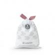 Soppåsar med dragband, 2-3 L, 10 st, BRABANTIA BIN LINERS CODE V, Vit / Vinröd Soppåsar med dragband, 2-3 L, 10 st, BRABANTIA BIN LINERS CODE V, Vit / Vinröd