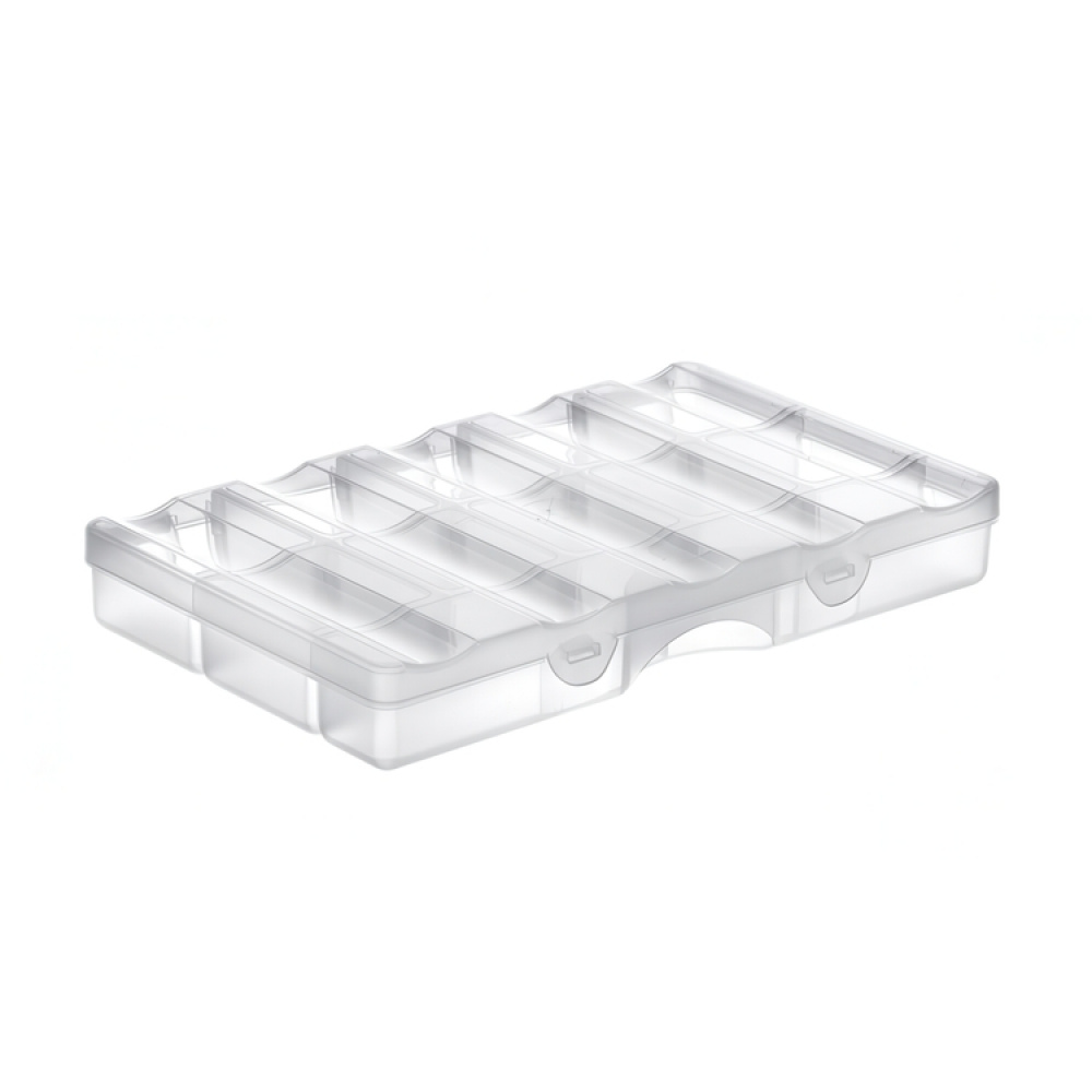 Sorteringsask med lock, 12 fack, SMARTSTORE ORGANIZER SMALL, 25 x 16 x H4 cm, Klar i gruppen Förvaring / Förvaringslådor / Småförvaring / Askar hos SmartaSaker.se (42774)