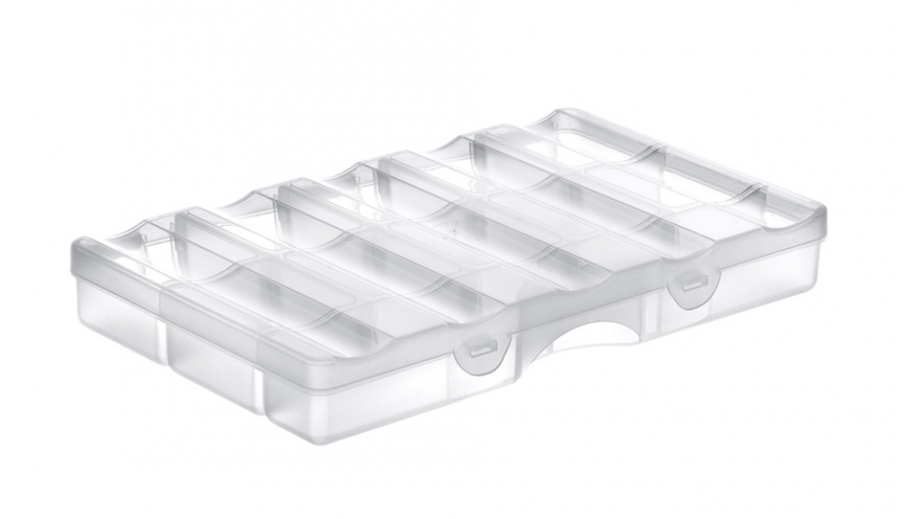 Sorteringsask med lock, 12 fack, SMARTSTORE ORGANIZER SMALL, 25 x 16 x H4 cm, Klar i gruppen Förvaring / Förvaringslådor hos SmartaSaker.se (42774)