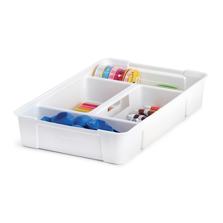 Sorteringsbricka med handtag, SISTEMA STORAGE TABLET, 47,5 x 30 x H9 cm, Vit i gruppen Förvaring / Förvaringslådor hos SmartaSaker.se (42780)